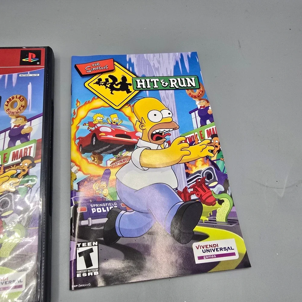 The Simpsons Hit & Run PS2 PlayStation 2 Greatest Hits CIB Complete Manual